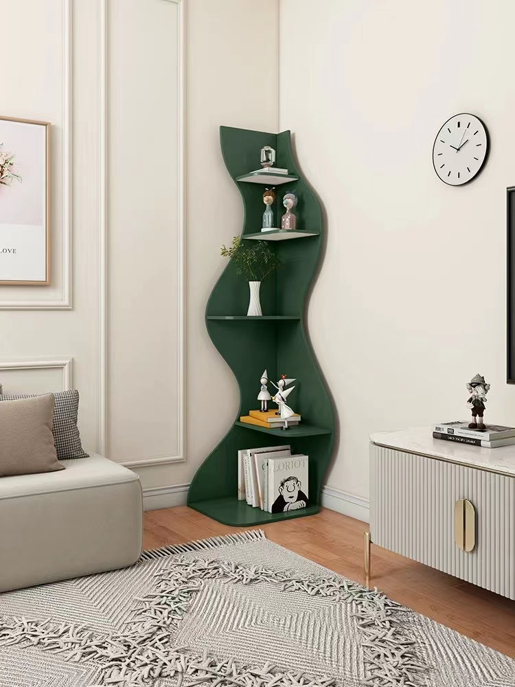 Standing Corner Bookcase - 4 Seasons Home Gadgets