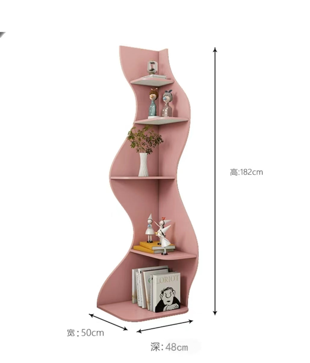 Standing Corner Bookcase - 4 Seasons Home Gadgets