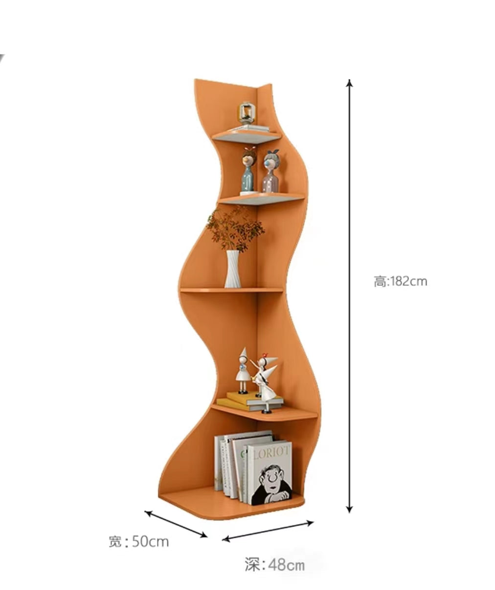 Standing Corner Bookcase - 4 Seasons Home Gadgets