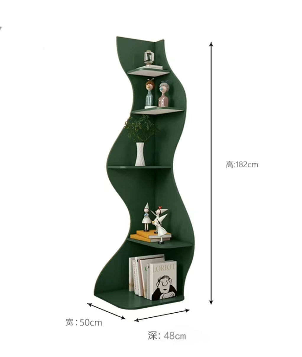 Standing Corner Bookcase - 4 Seasons Home Gadgets