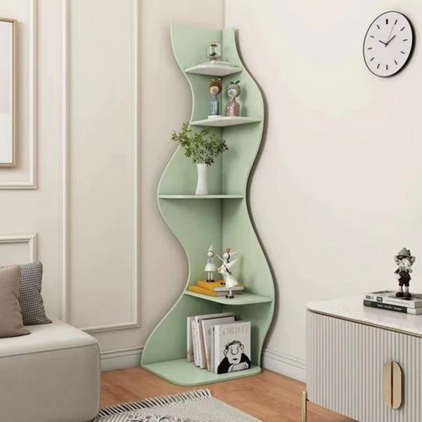 Standing Corner Bookcase - 4 Seasons Home Gadgets