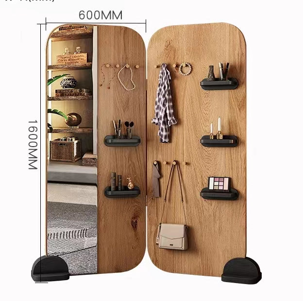 Standing Mirror Wood Panel - 4 Seasons Home Gadgets