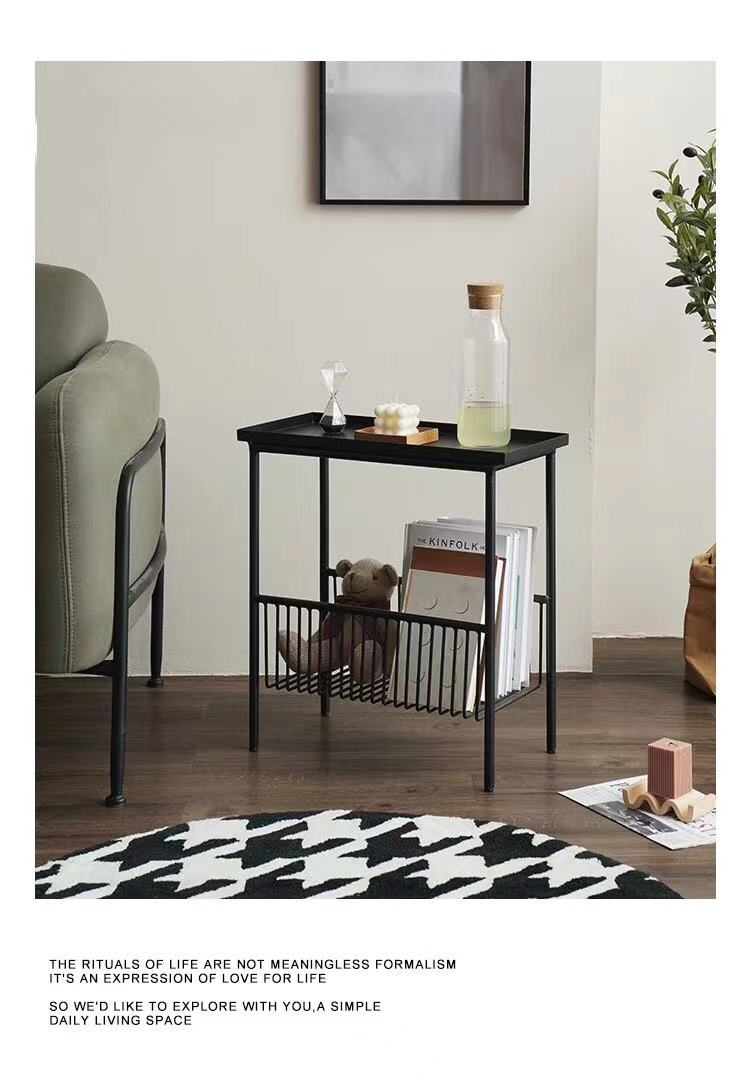 Steel Tray Top End Table - 4 Seasons Home Gadgets