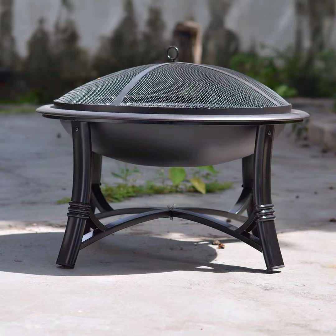 Steel Wood-Burning Fire Pit - 4 Seasons Home Gadgets