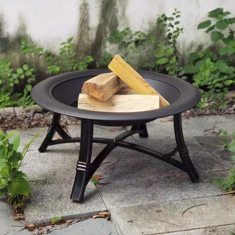 Steel Wood-Burning Fire Pit - 4 Seasons Home Gadgets