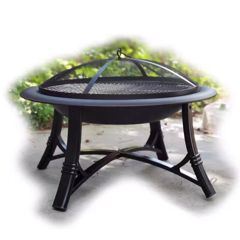 Steel Wood-Burning Fire Pit - 4 Seasons Home Gadgets