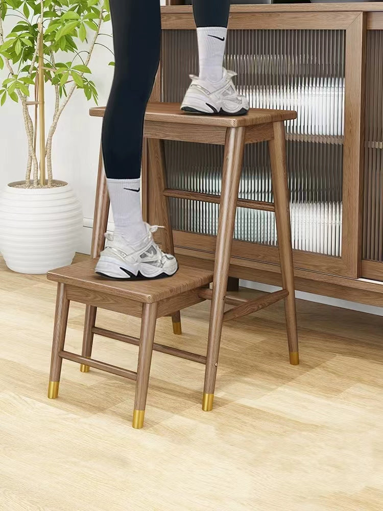 Step Wood Folding Step Stool - 4 Seasons Home Gadgets