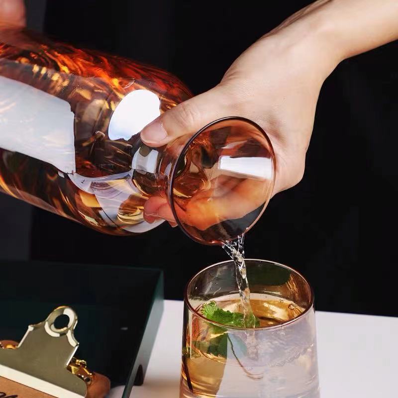 Stylish High Tea Glass Set With Tray - 4 Seasons Home Gadgets