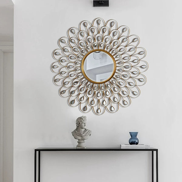 Sunburst Metal Mirror - 4 Seasons Home Gadgets