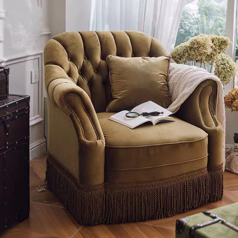 Super Soft Oversize Velvet Swivel Barrel Chair - 4 Seasons Home Gadgets