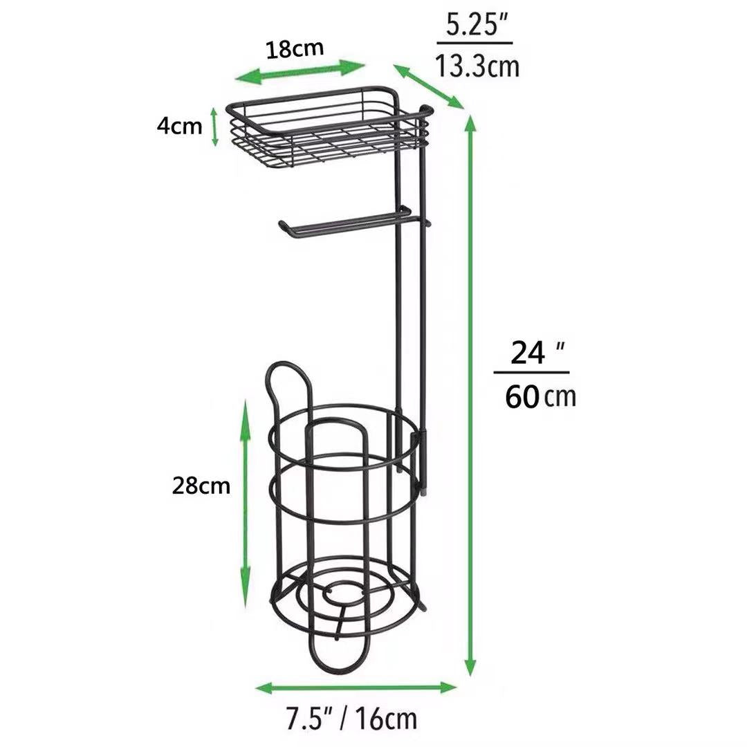 Toilet Paper Roller Stand With Storage - 4 Seasons Home Gadgets