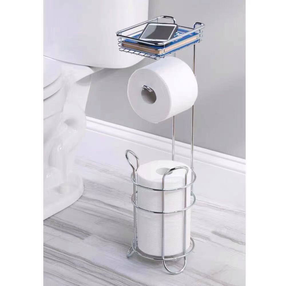 Toilet Paper Roller Stand With Storage - 4 Seasons Home Gadgets