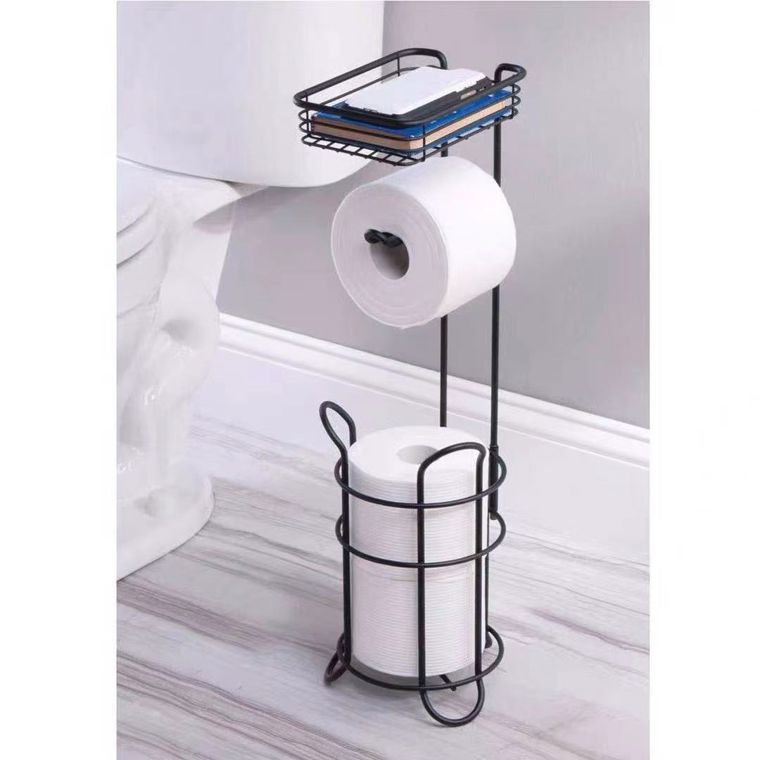 Toilet Paper Roller Stand With Storage - 4 Seasons Home Gadgets