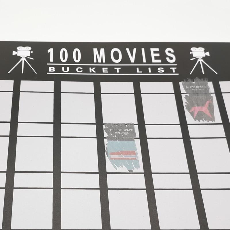 Top 100 Movies -- Scratch Off Poster - 4 Seasons Home Gadgets