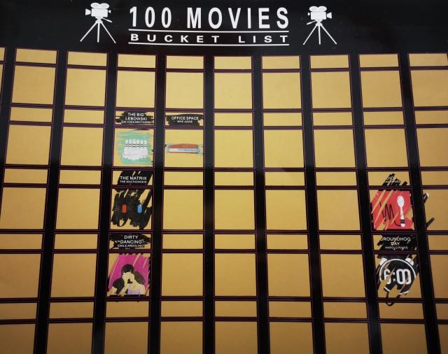 Top 100 Movies -- Scratch Off Poster - 4 Seasons Home Gadgets