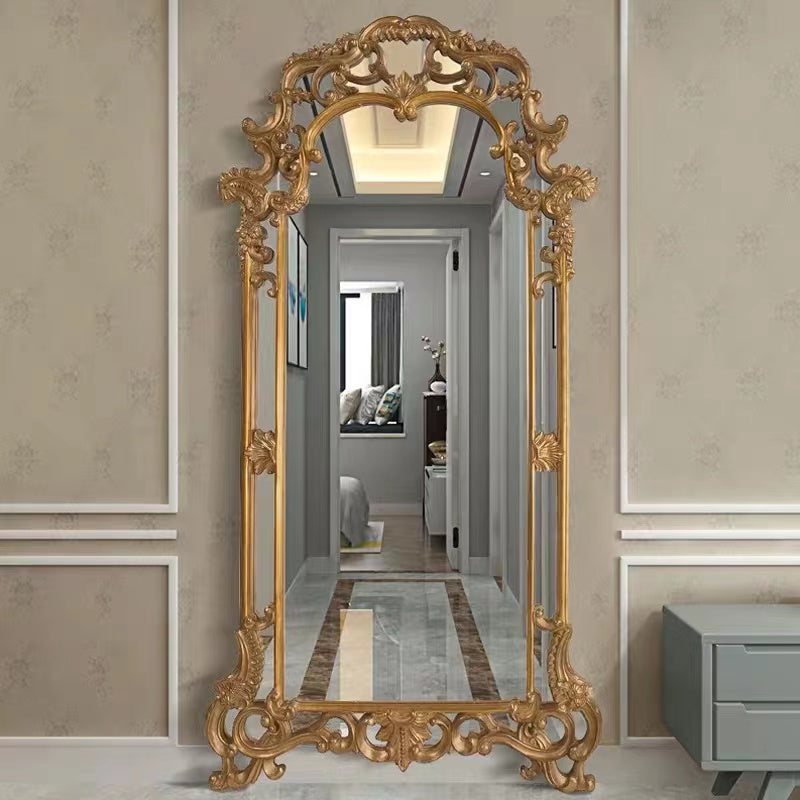 Traditional Gold Floral Leaf Full Length Mirror - 4 Seasons Home Gadgets