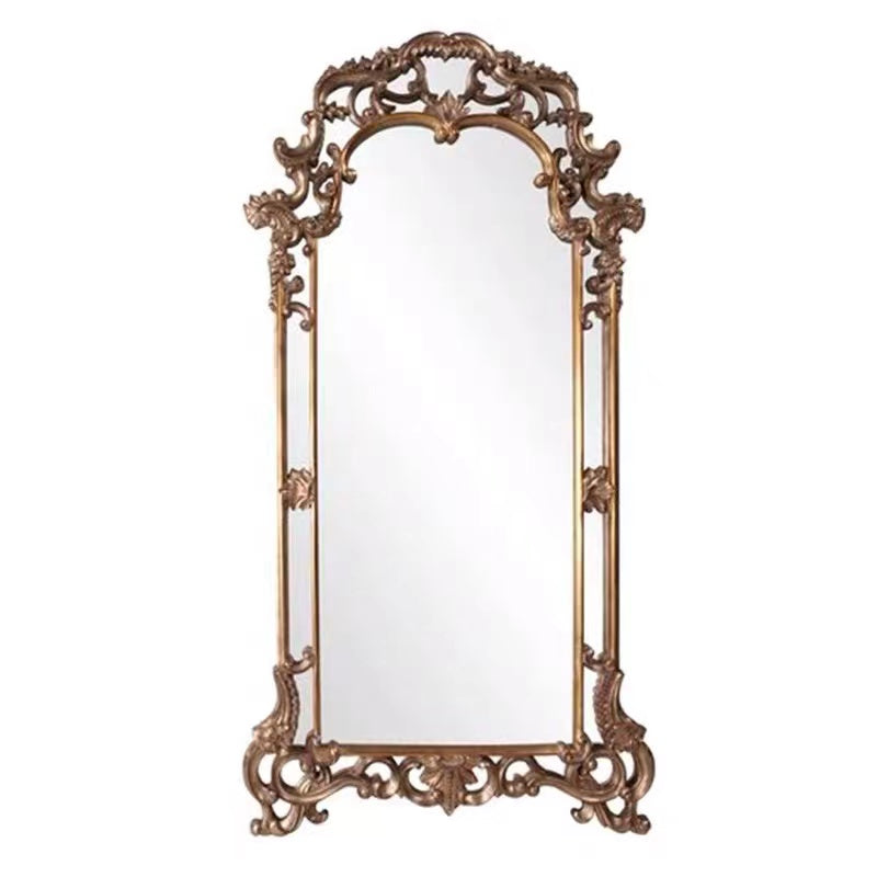 Traditional Gold Floral Leaf Full Length Mirror - 4 Seasons Home Gadgets