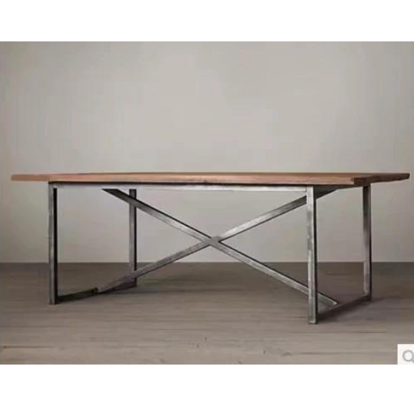 Trestle Log Dining Table - 4 Seasons Home Gadgets