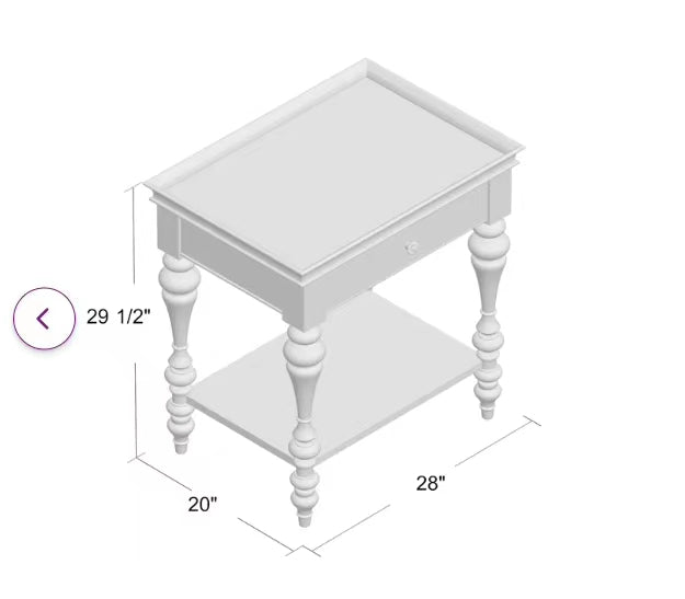 Troutt 1 Drawer Solid Wood Nightstand - 4 Seasons Home Gadgets