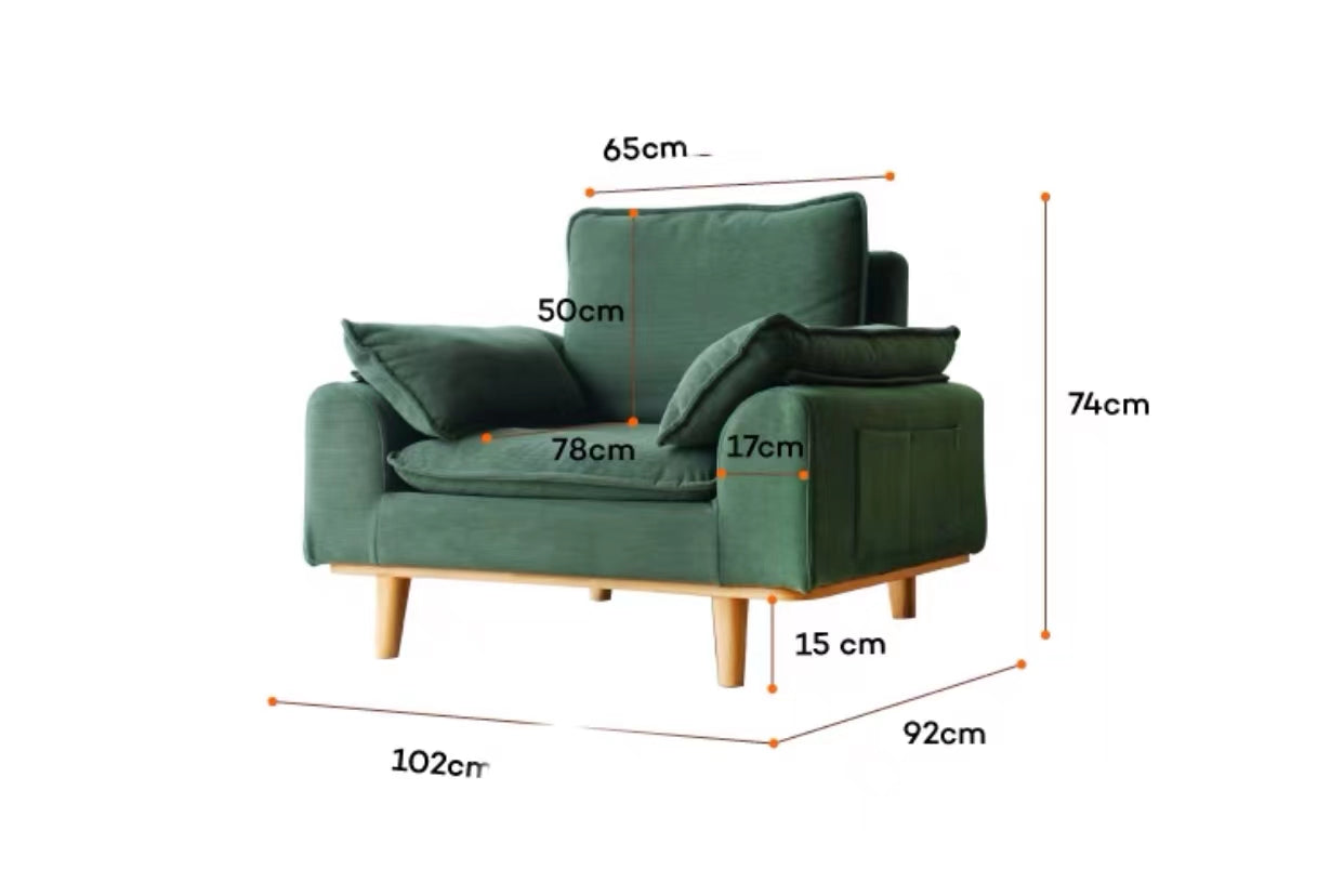 Tufted Chaise Lounge With Ottoman - 4 Seasons Home Gadgets