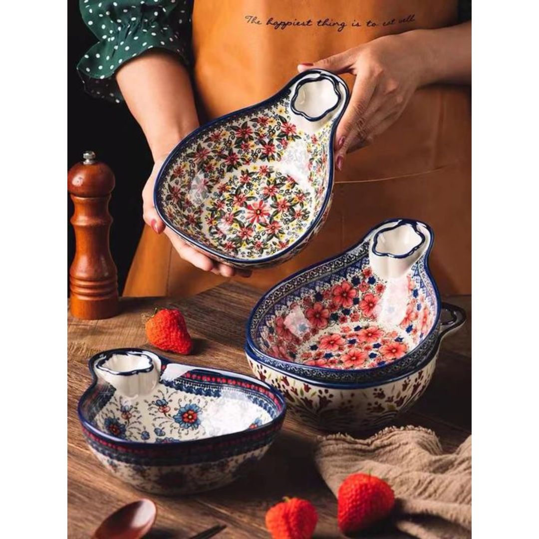 Porlish Ceramic Serving Bowl Set Of 4 - 4 Seasons Home Gadgets