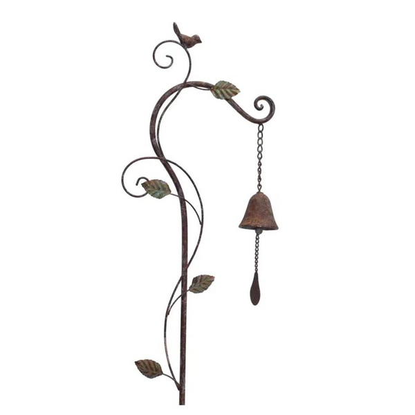 Garden Shephard's Hook Birdy Wind Chime Stake - 4 Seasons Home Gadgets