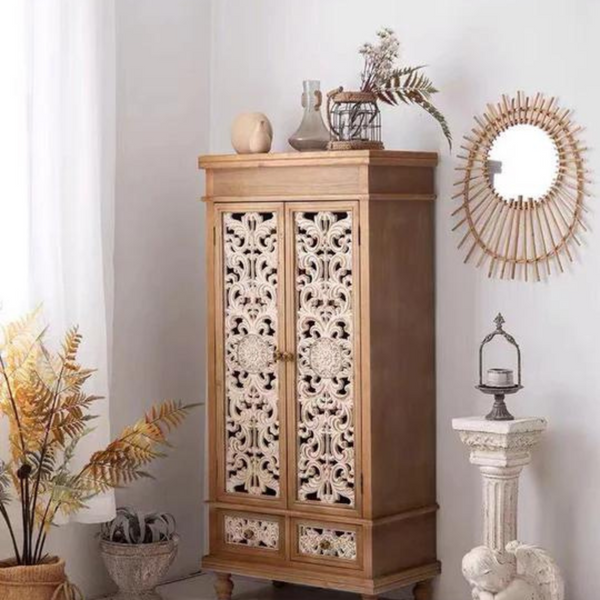 Mango Wood Cabinet - 4 Seasons Home Gadgets