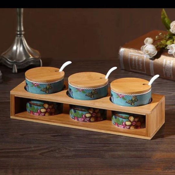 Royal Floral Kitchen Canister Set - 4 Seasons Home Gadgets