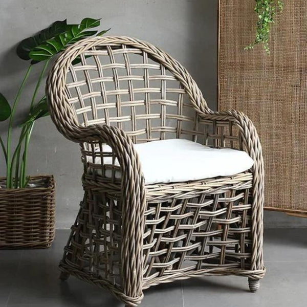 Edan Rattan Armchair - 4 Seasons Home Gadgets