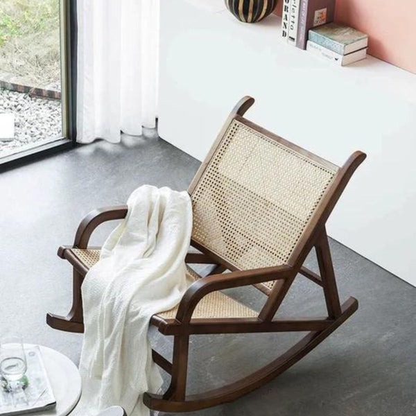 Cane Mesh Rocking Chair - 4 Seasons Home Gadgets