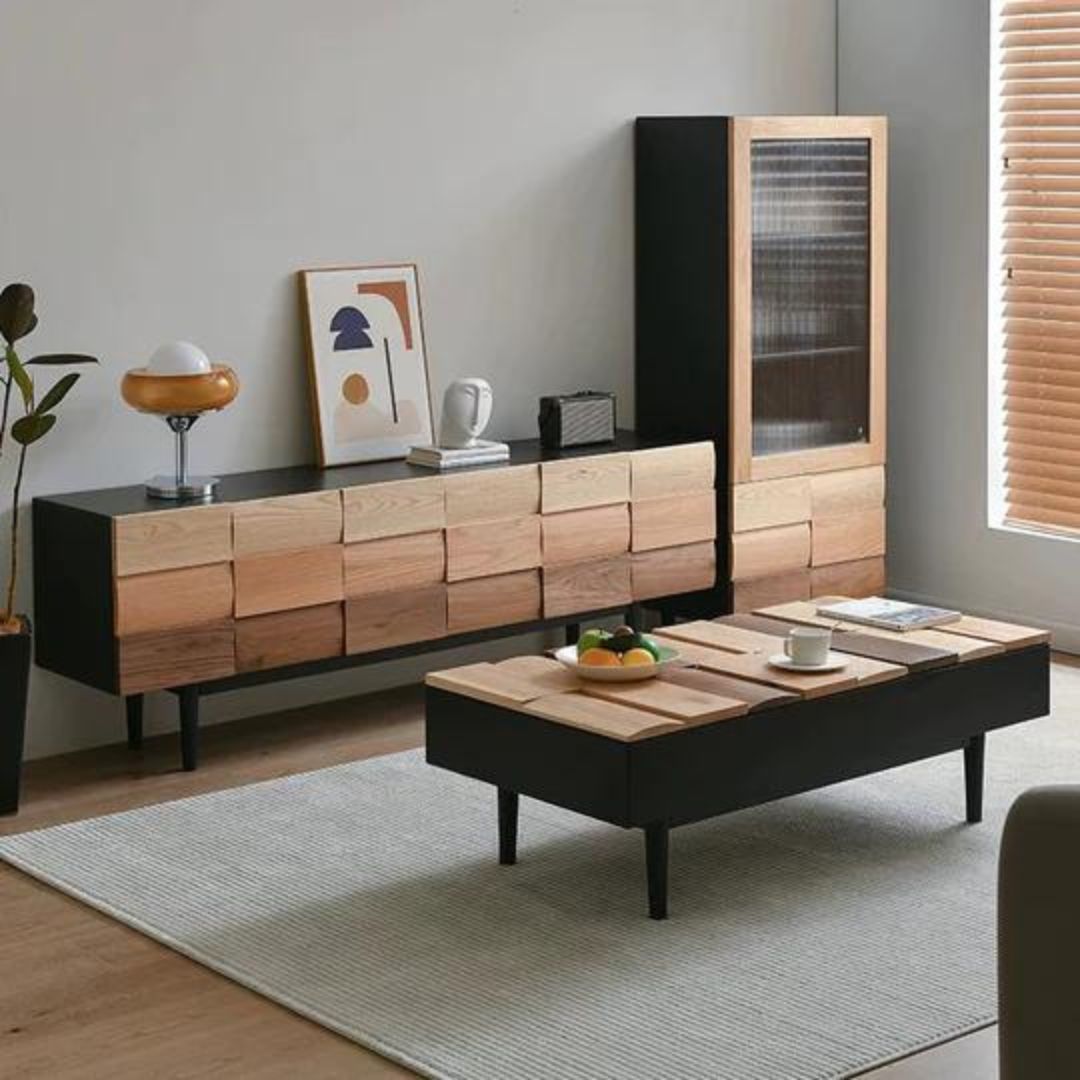 Adara Walnut TV Stand - 4 Seasons Home Gadgets