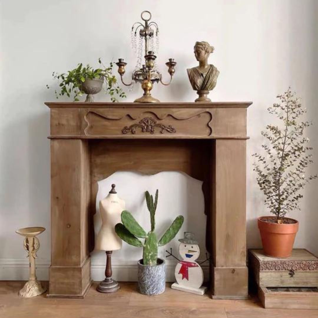 Fireplace Mantel Surround Console Table - 4 Seasons Home Gadgets