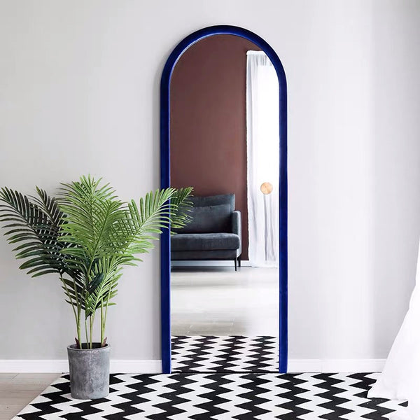 Velvet Arch Wood Mirror - 4 Seasons Home Gadgets