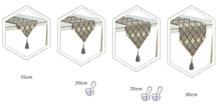 Velvet Embroidered Tassel Table Runner - 4 Seasons Home Gadgets