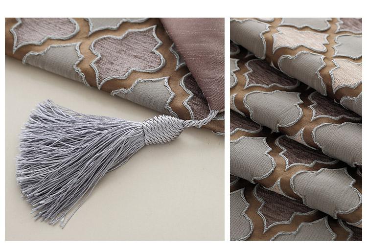 Velvet Embroidered Tassel Table Runner - 4 Seasons Home Gadgets