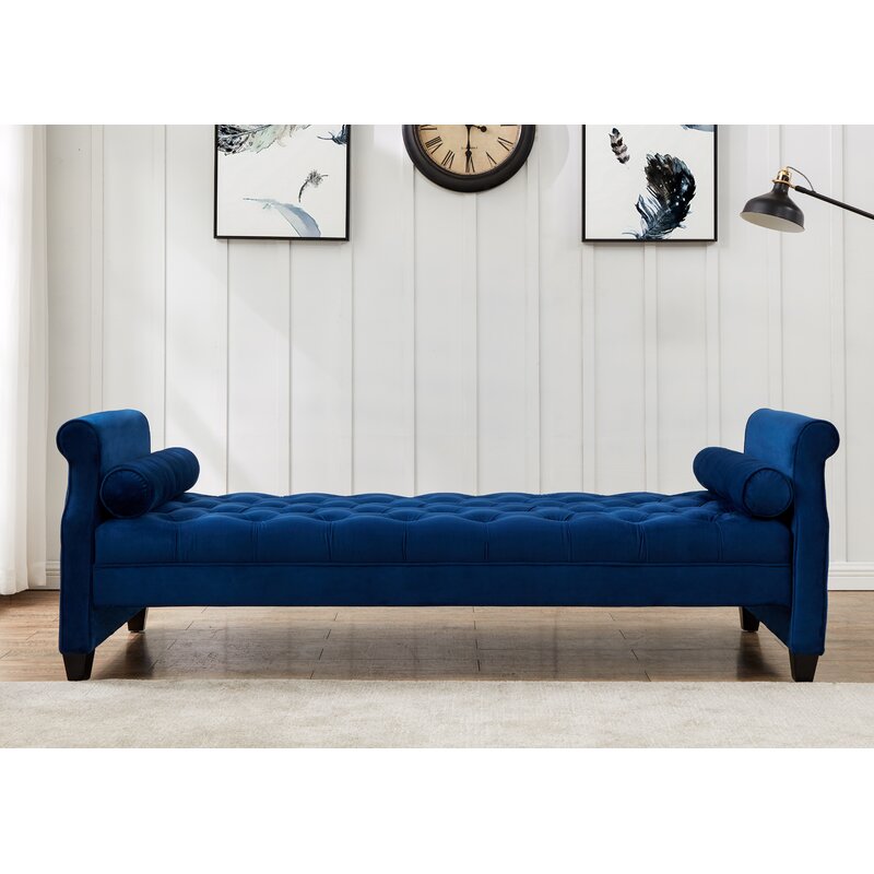 Velvet Sofa Bench - 4 Seasons Home Gadgets