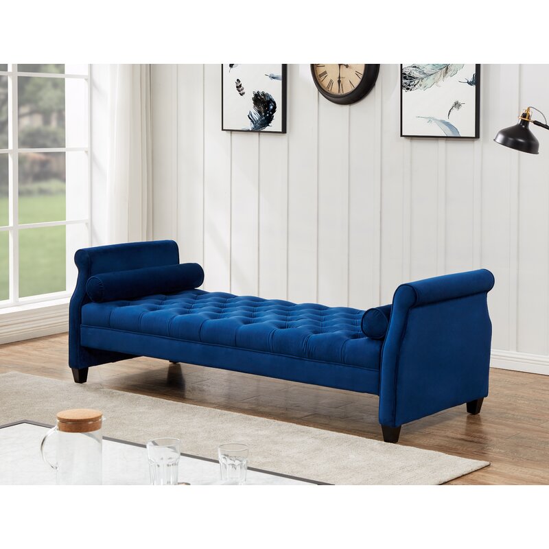 Velvet Sofa Bench - 4 Seasons Home Gadgets