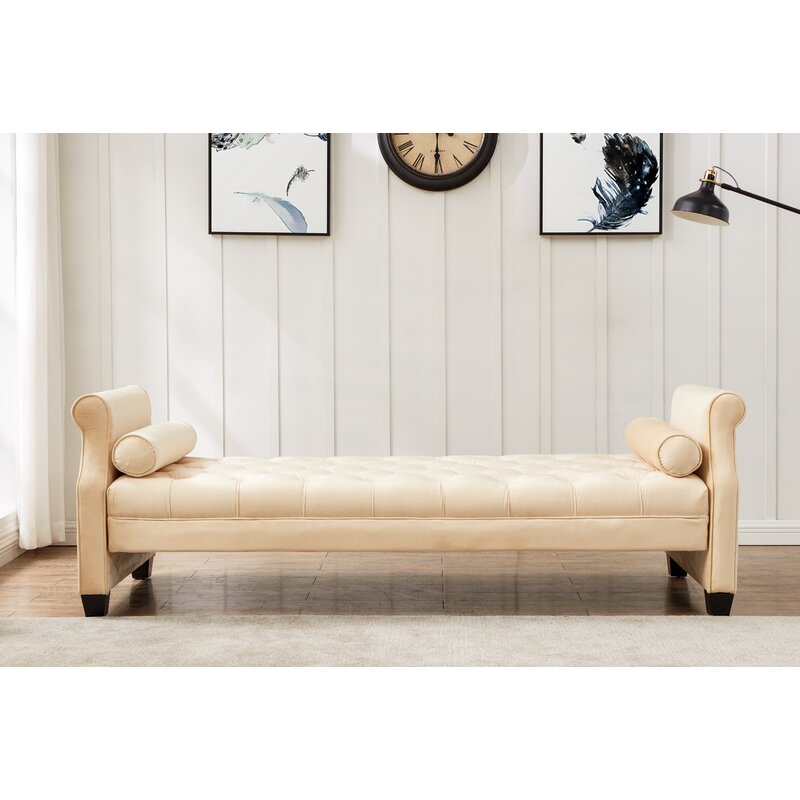 Velvet Sofa Bench - 4 Seasons Home Gadgets