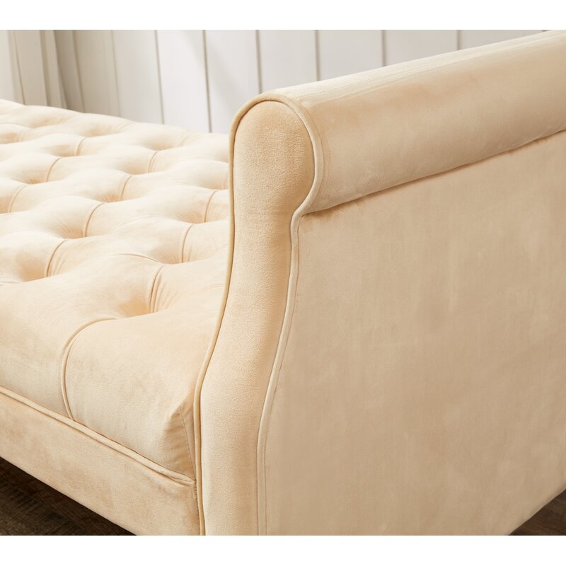 Velvet Sofa Bench - 4 Seasons Home Gadgets