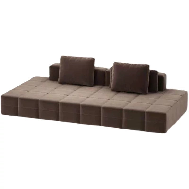 Velvet Upholstered Chaise Sectional - 4 Seasons Home Gadgets