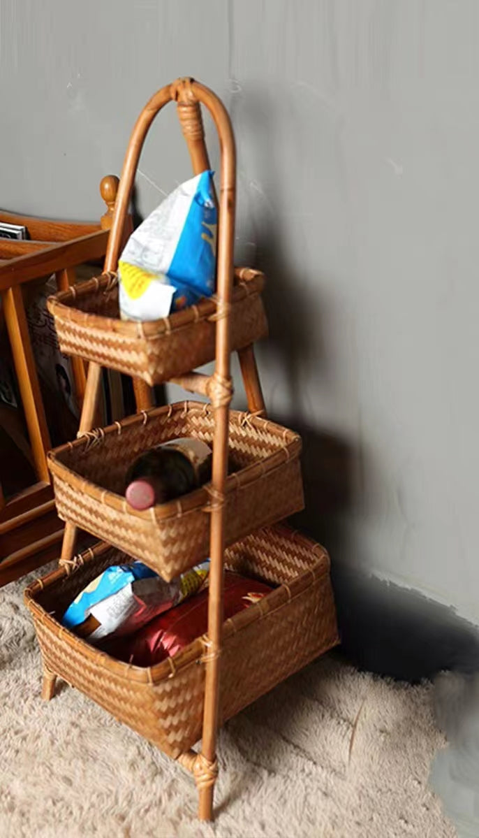 Vertical Storage Basket Stand - 4 Seasons Home Gadgets