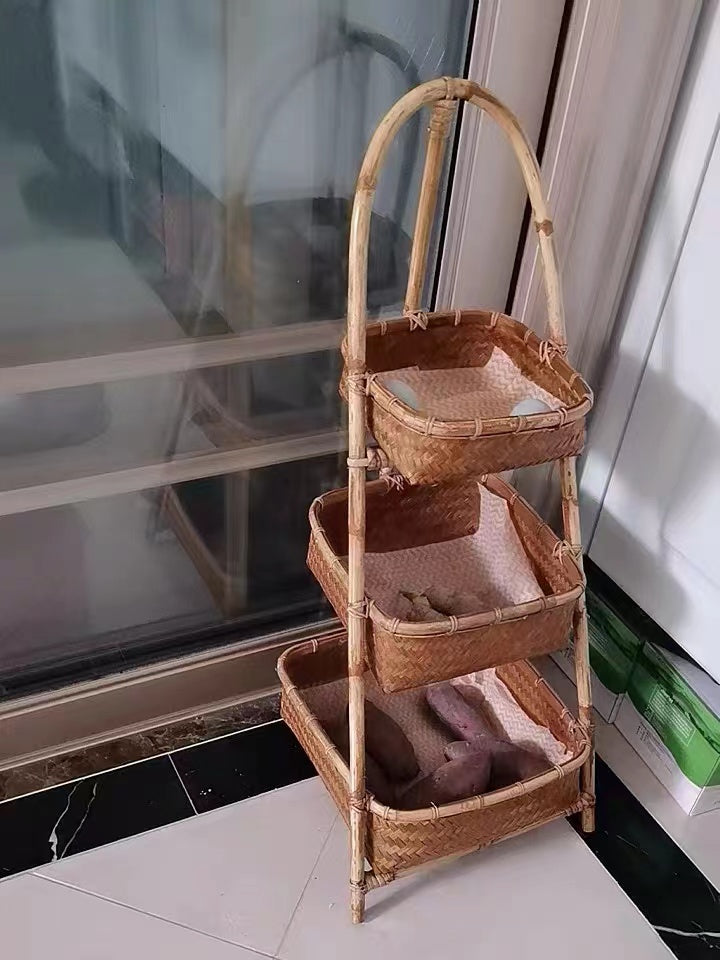 Vertical Storage Basket Stand - 4 Seasons Home Gadgets