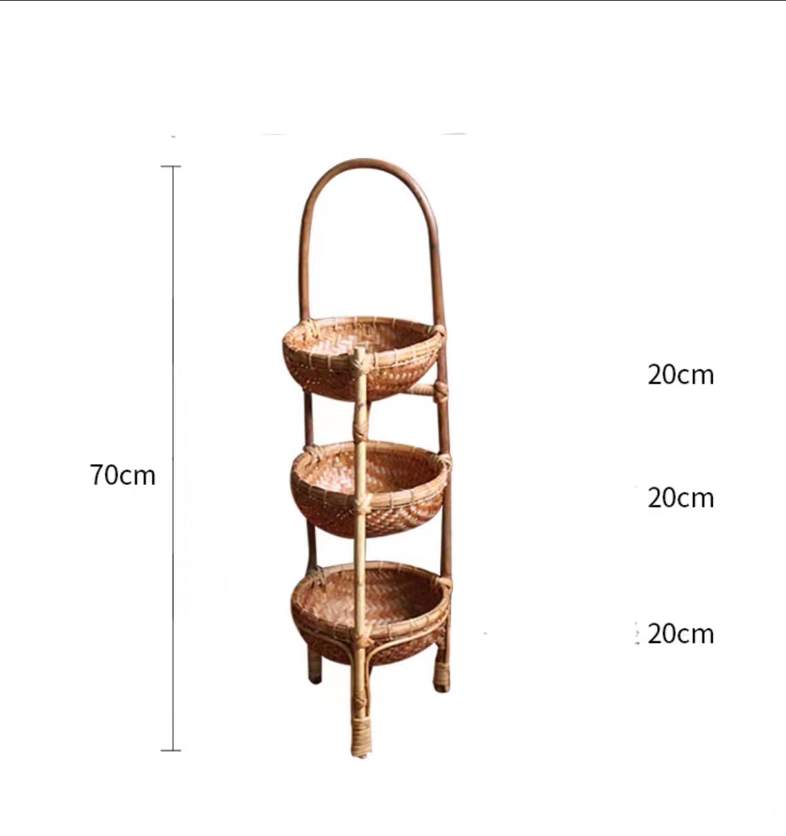 Vertical Storage Basket Stand - 4 Seasons Home Gadgets