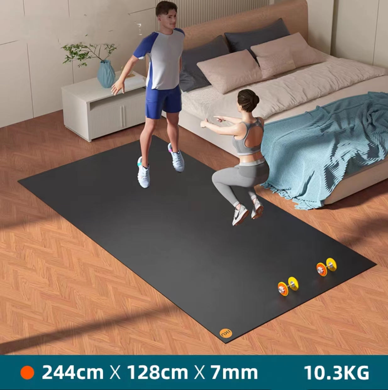 Vinyl Work Out Mat - 4 Seasons Home Gadgets