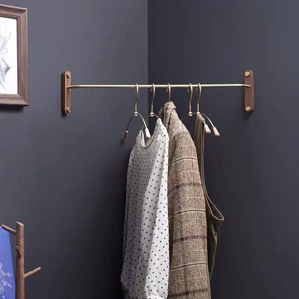 Wall Mounted Corners Clothes Rack Bar - 4 Seasons Home Gadgets