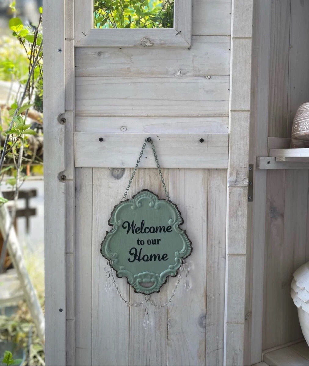 Welcome Hanging Sign Wall Decor - 4 Seasons Home Gadgets