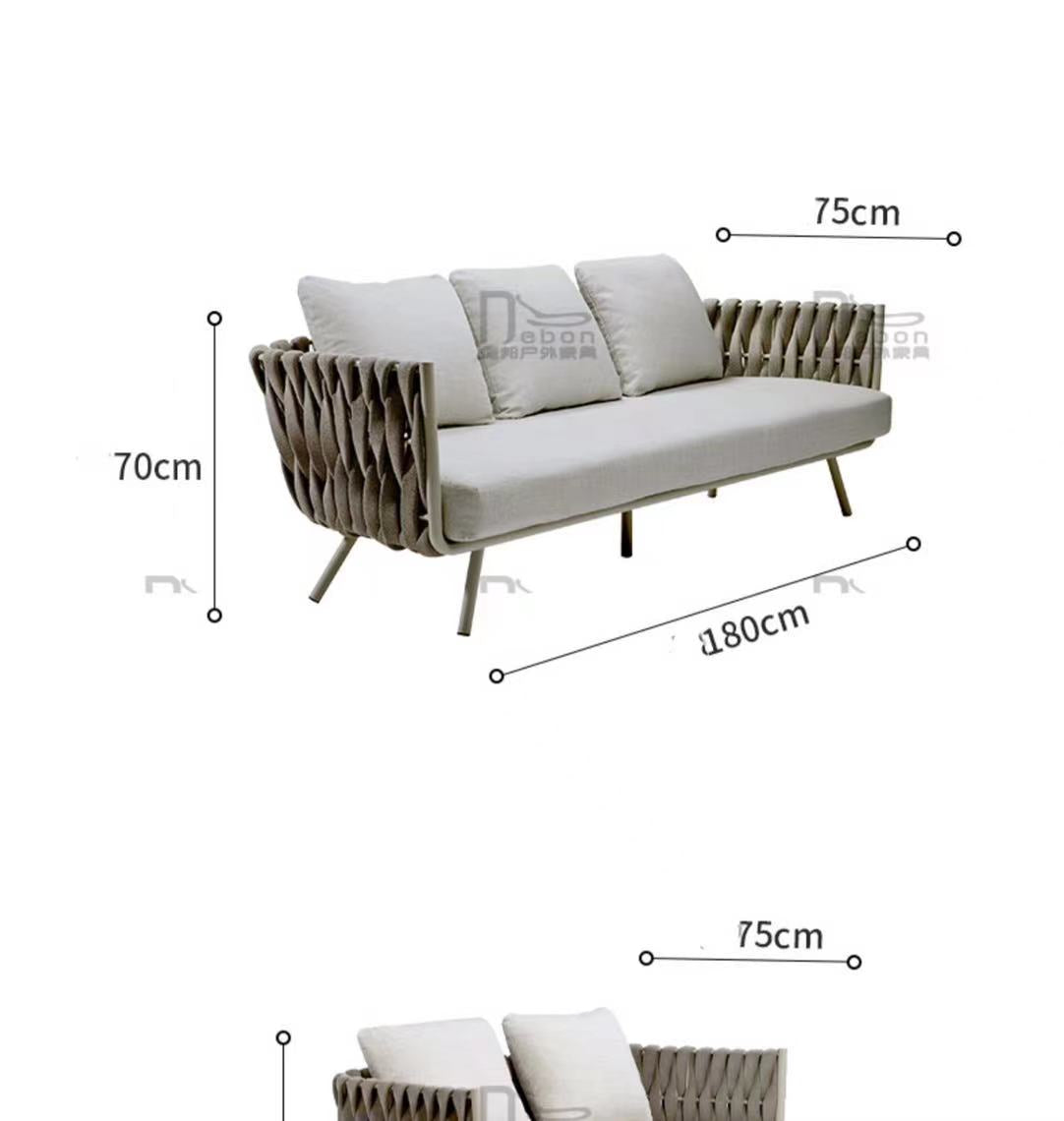 Wicker 3 Seat Sofa Set - 4 Seasons Home Gadgets