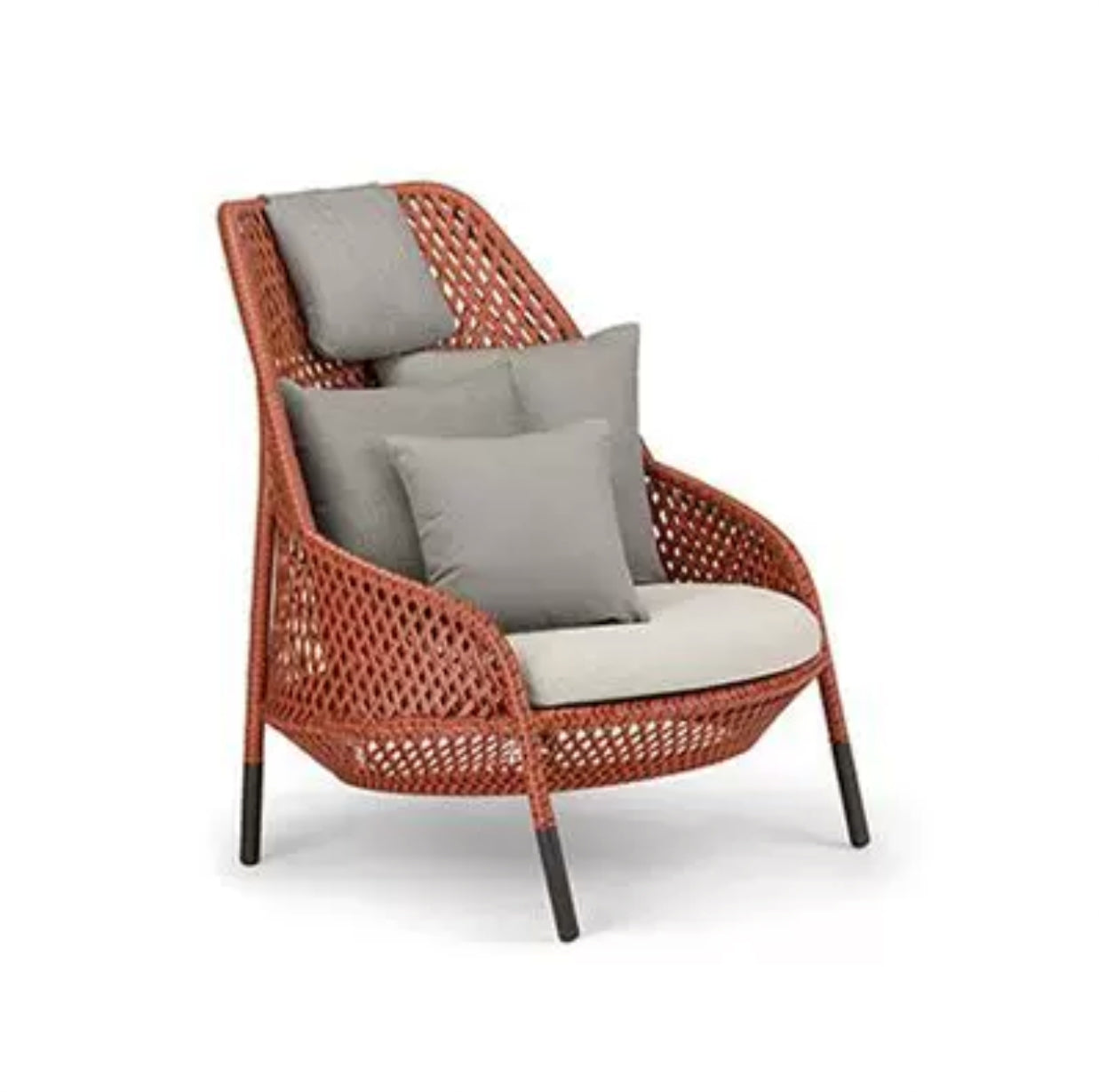 Wicker Patio Chair with Cushions - 4 Seasons Home Gadgets