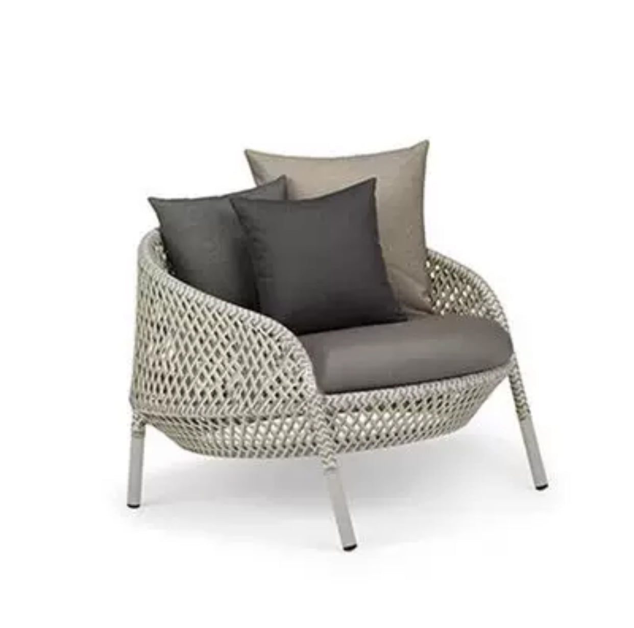 Wicker Patio Chair with Cushions - 4 Seasons Home Gadgets