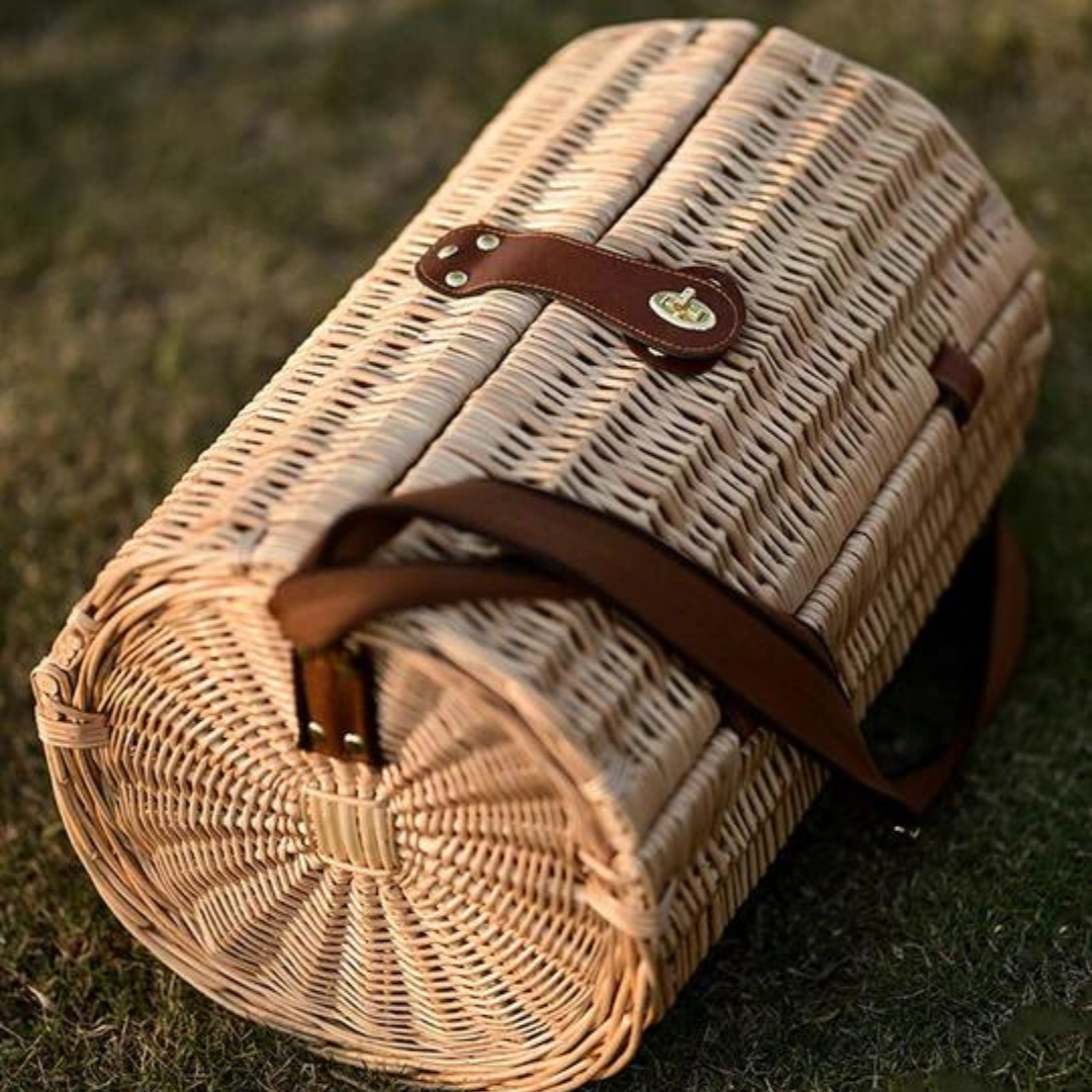 Wicker Picnic Basket - 4 Seasons Home Gadgets